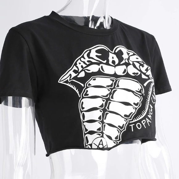 Topanga canyon crop top tee bx1 - Picture 6 of 7